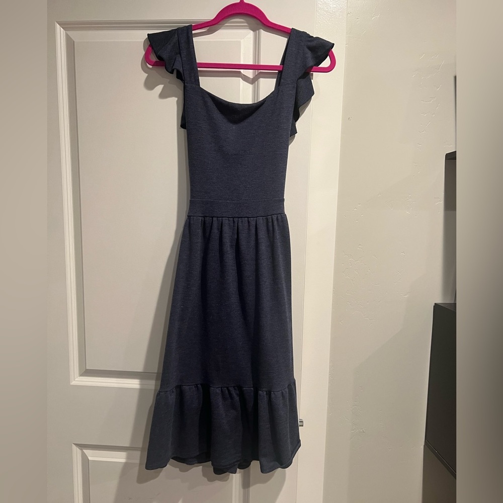 Mikarose Navy Blue Overall Dress
